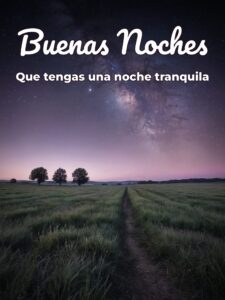 Buenos deseos de buenas noches