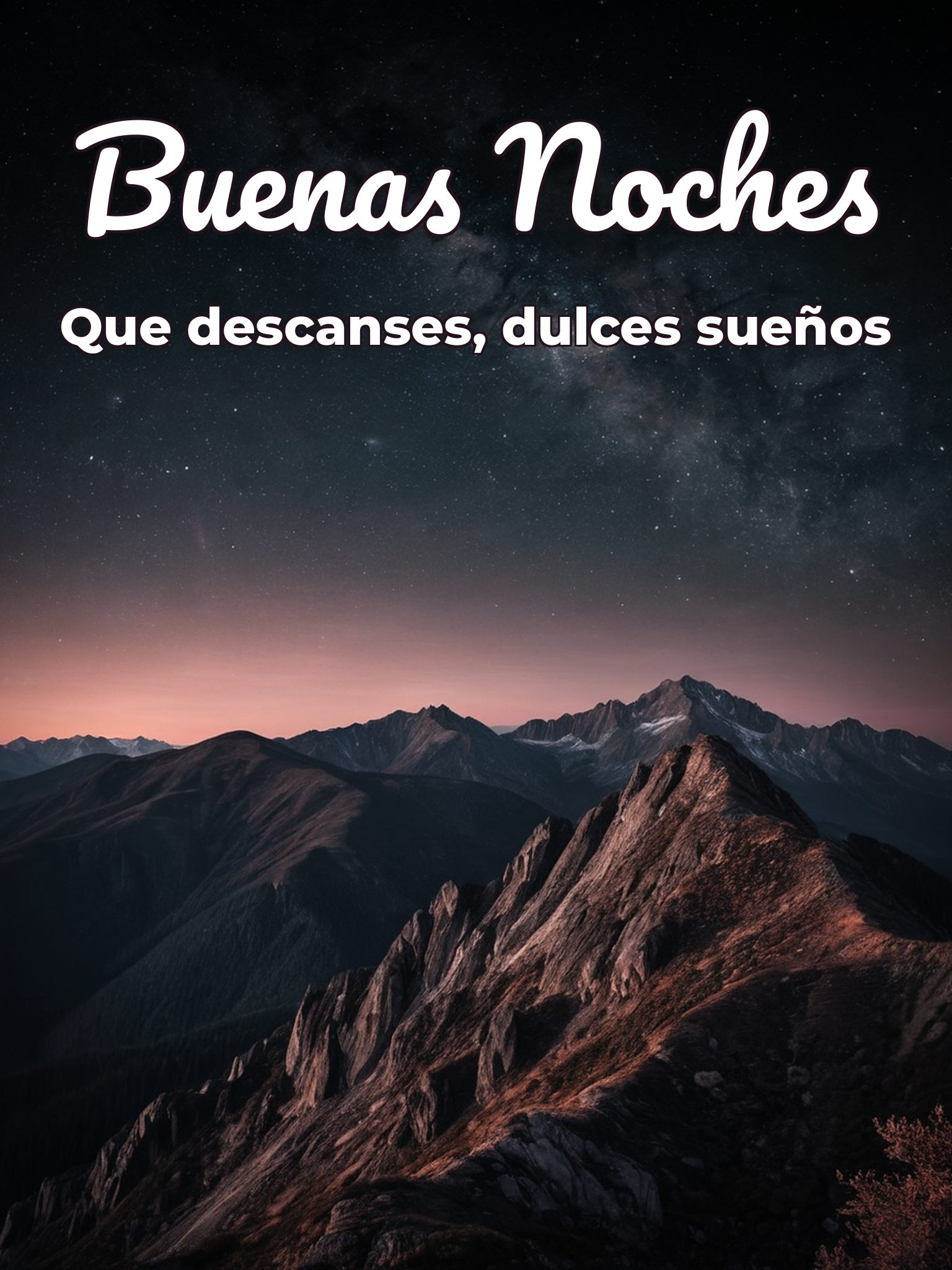 Buenos deseos de buenas noches para celular