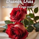 buenos días pensando en ti esta mañana