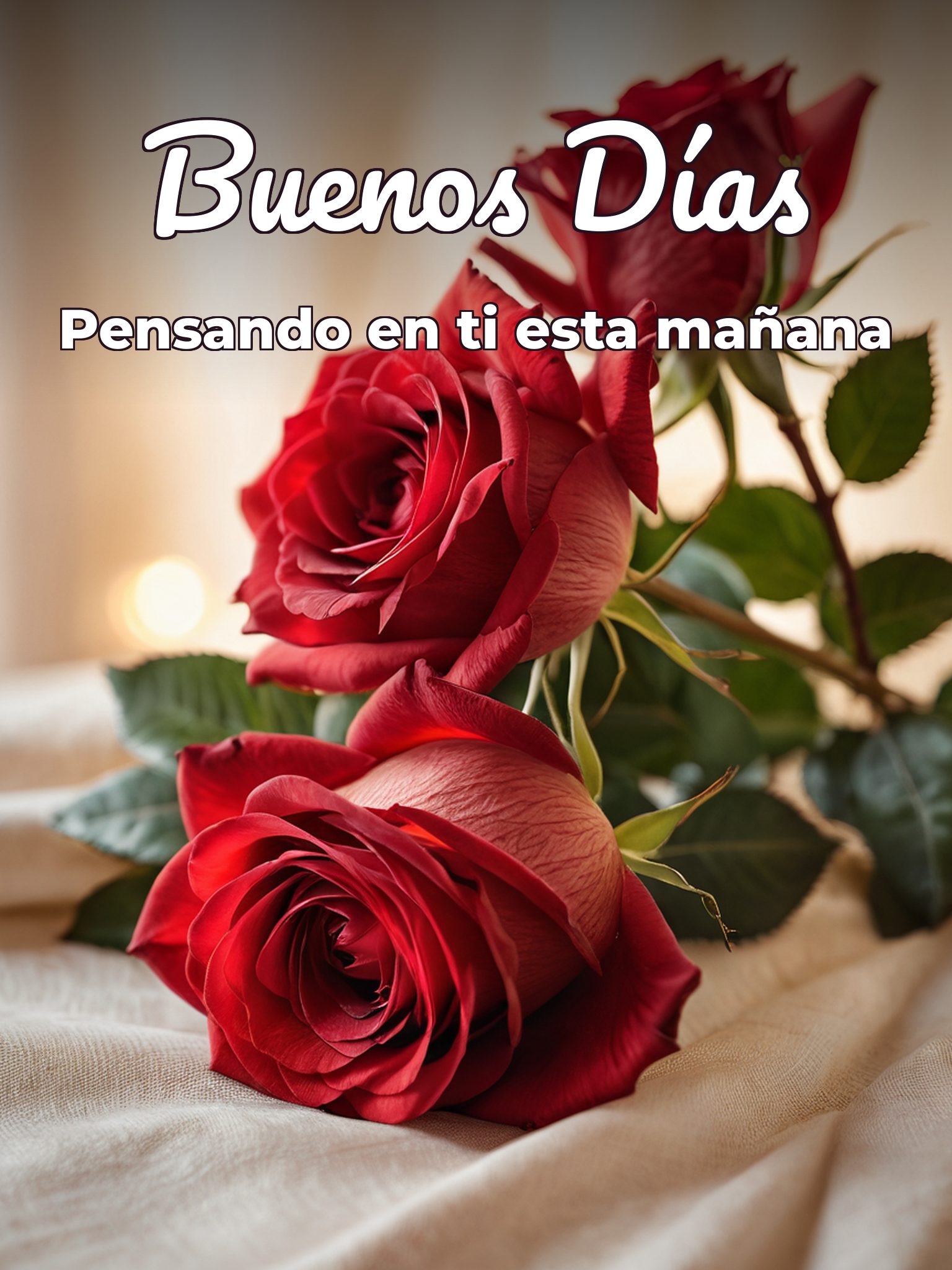 Buenos días a mi novia para celular
