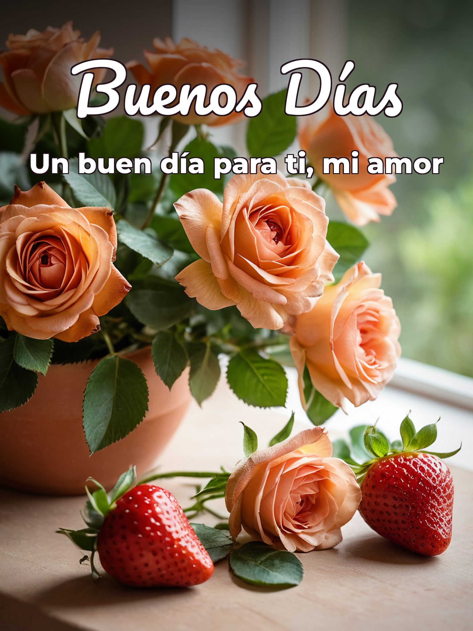 Buenos días a mi novio para Facebook