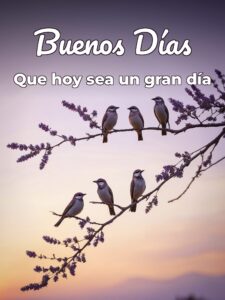 Buenos días a todos para una amiga
