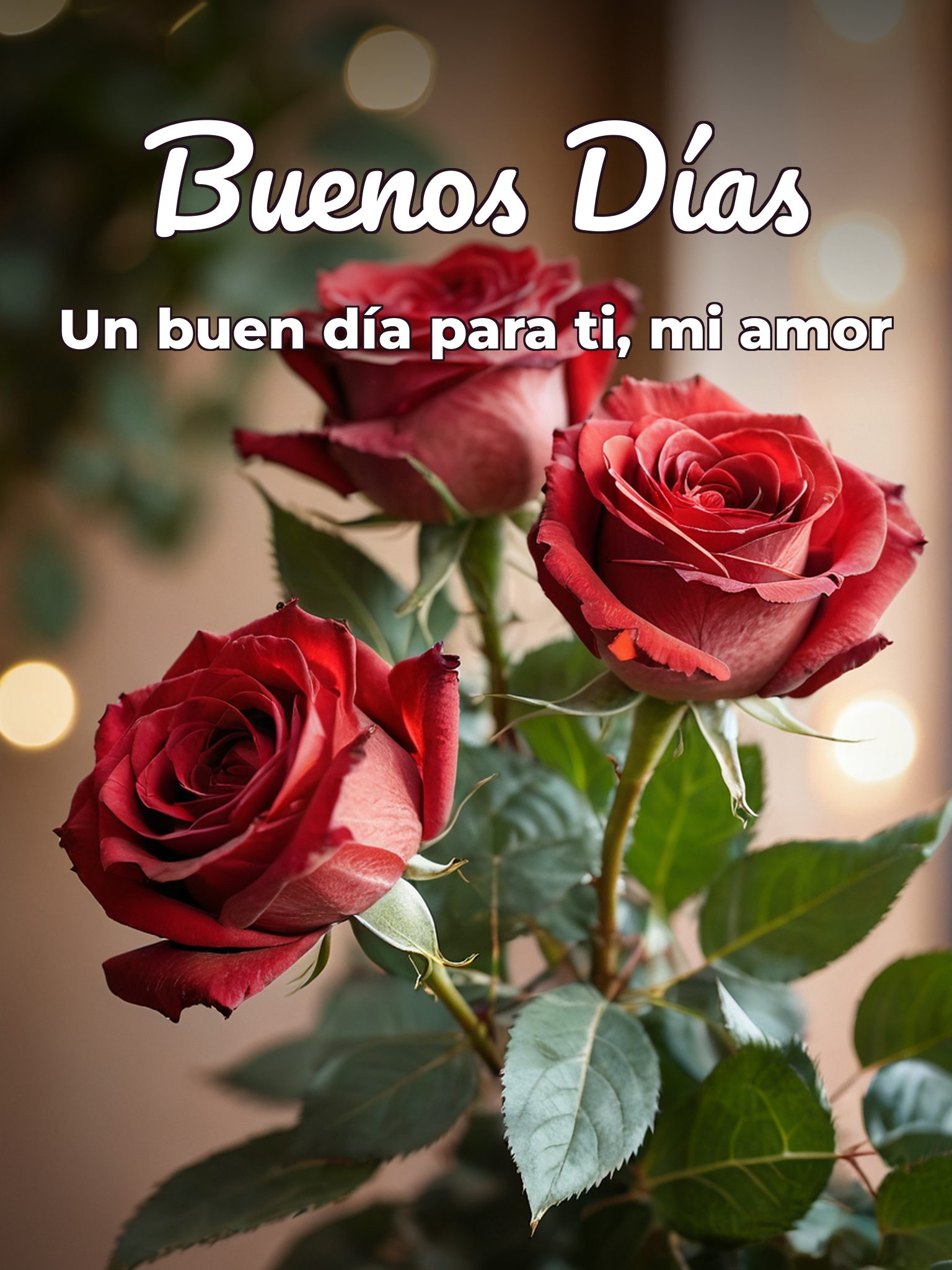 Buenos días a tu novia
