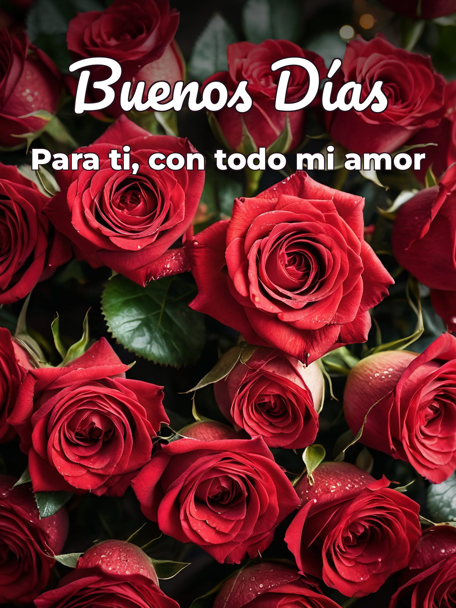 Buenos días a tu novio para una amiga