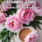 buenos días pensando en ti esta mañana