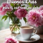 buenos días para ti, con todo mi amor