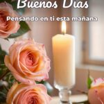 buenos días pensando en ti esta mañana