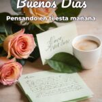 buenos días pensando en ti esta mañana