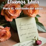 buenos días para ti, con todo mi amor