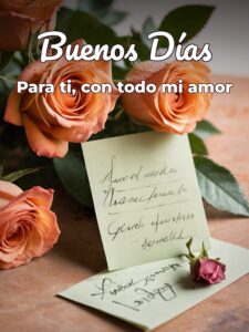 Buenos días amorcito de mi vida para celular