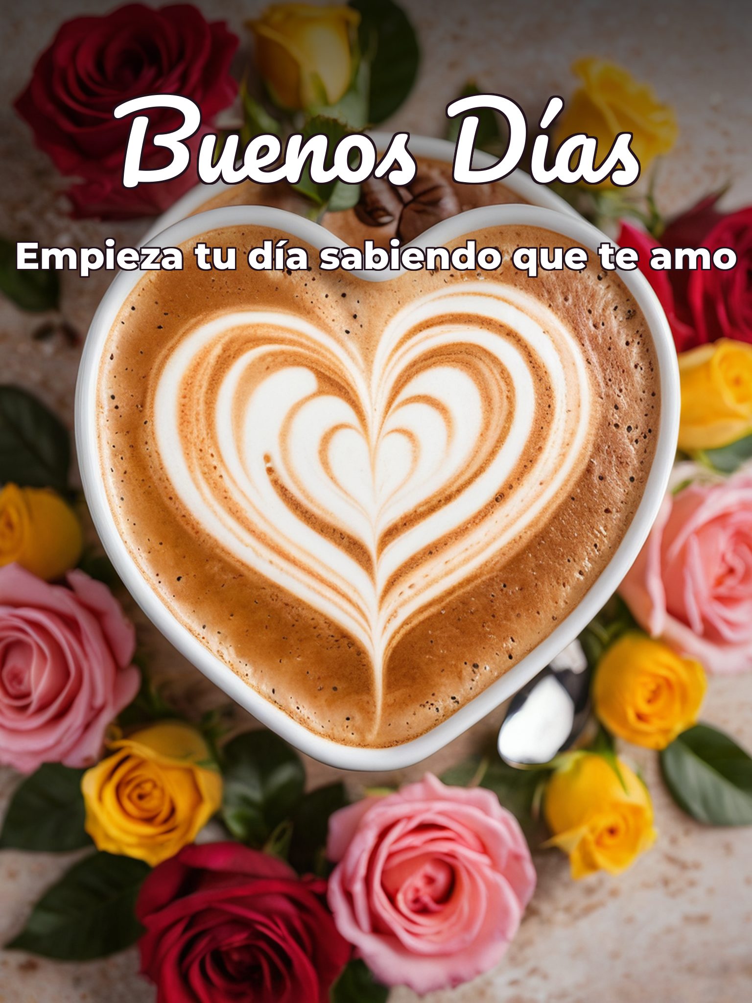 Buenos días amorcito de mi vida para una amiga