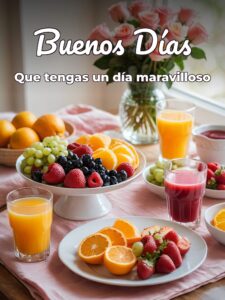 Buenos días bonita para una amiga