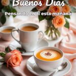 buenos días pensando en ti esta mañana