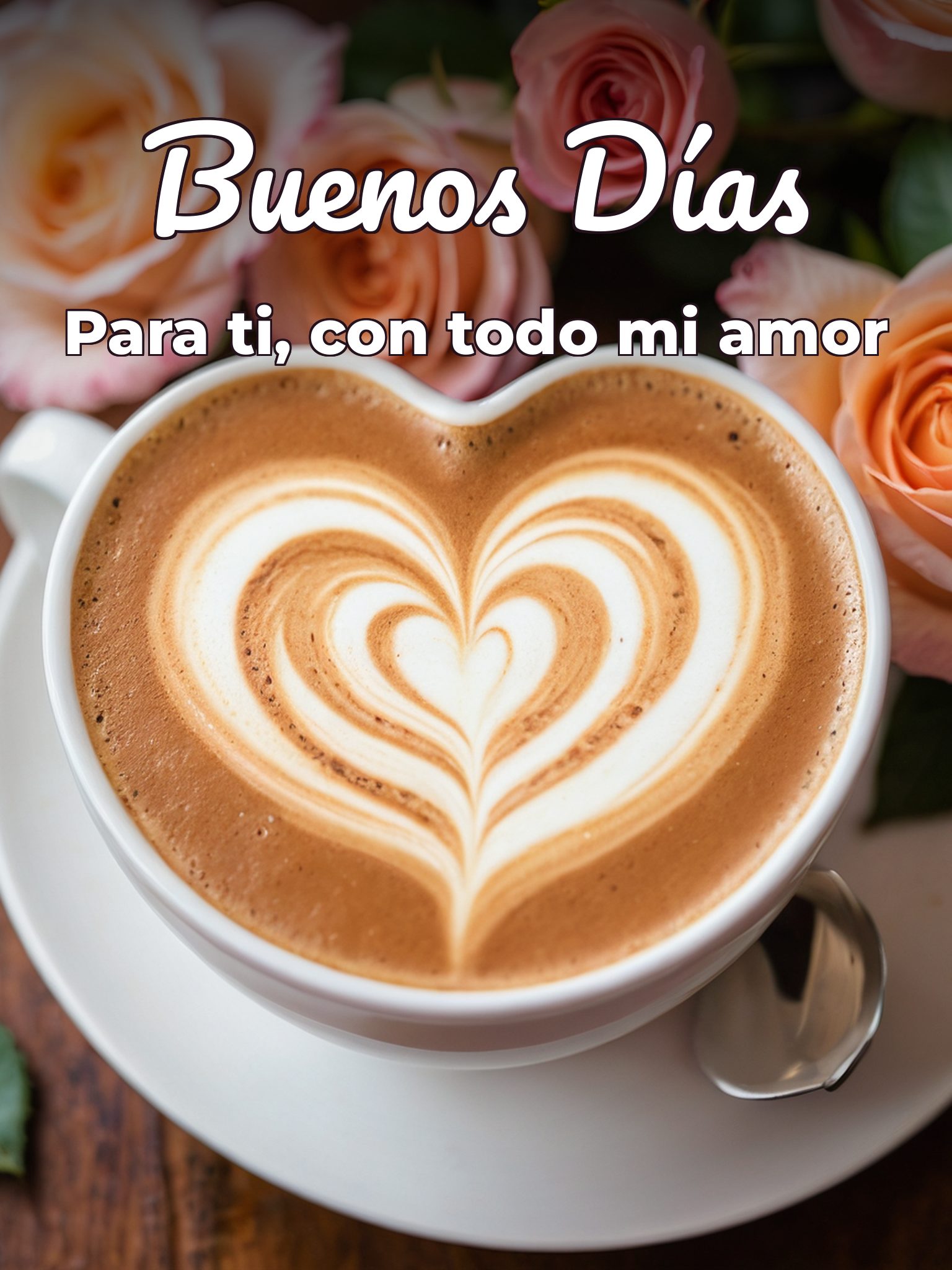 Buenos días con mucho amor para Facebook