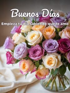 Buenos días con mucho amor para una amiga