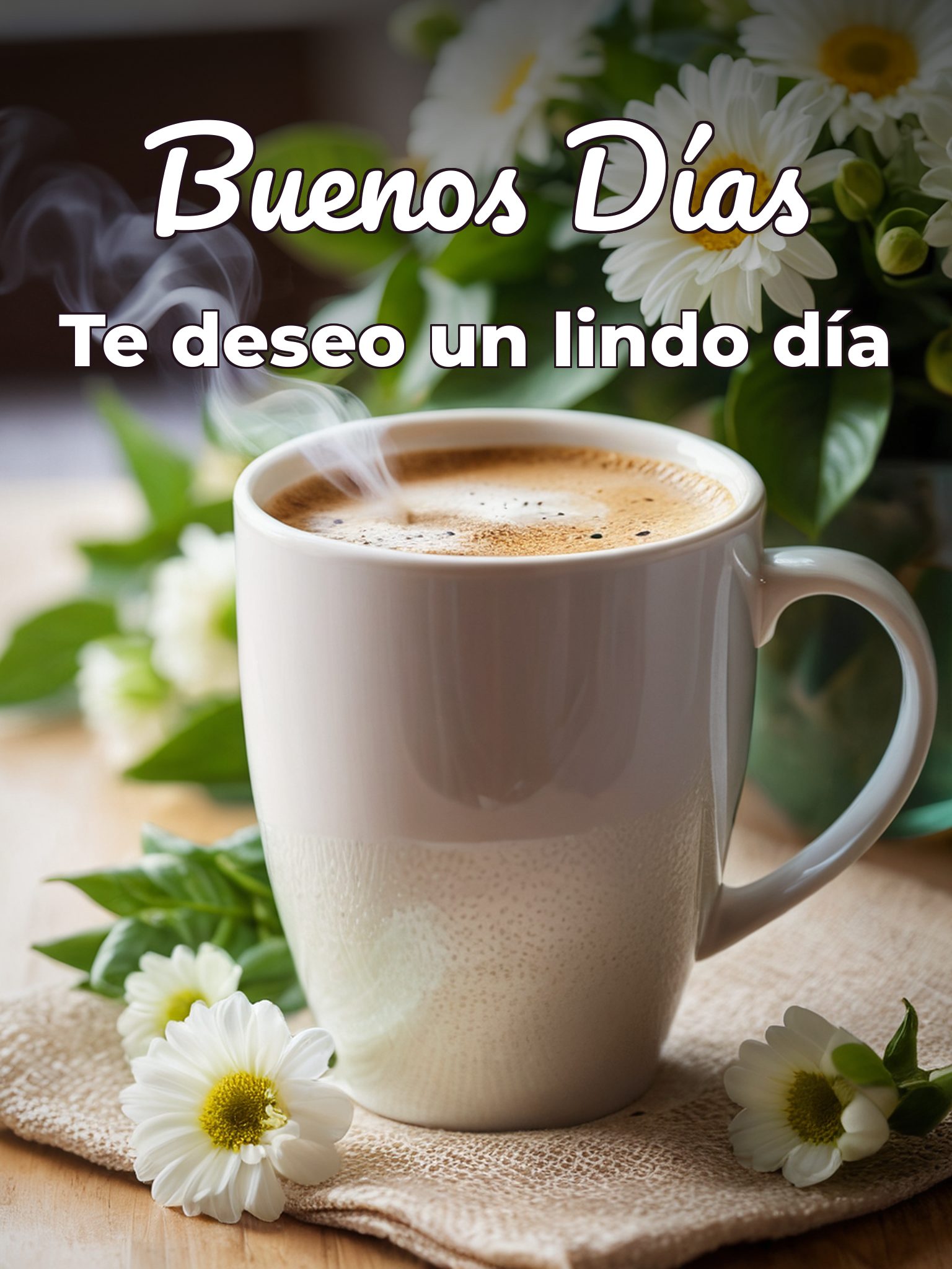 Buenos días con para Facebook