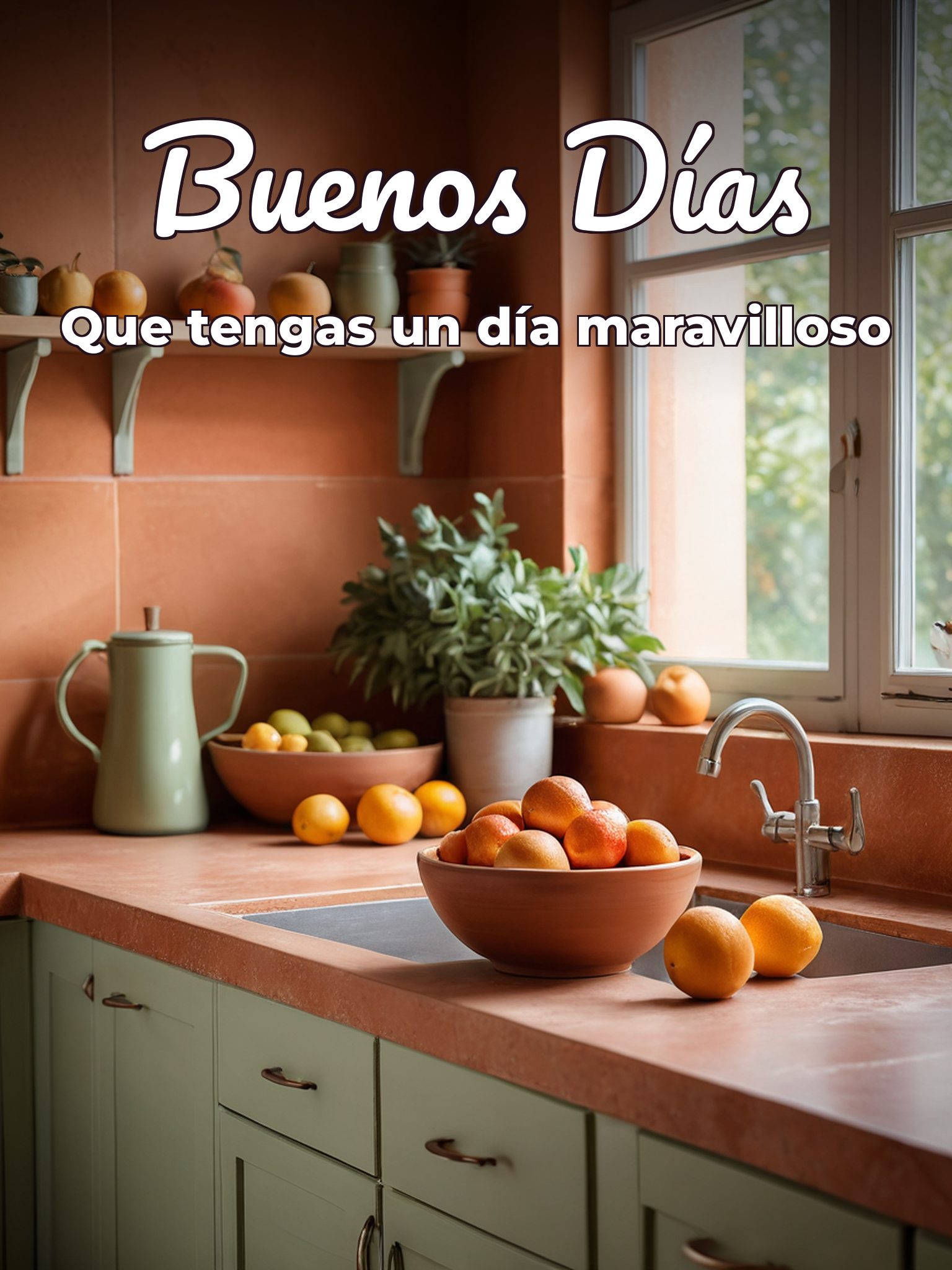 Buenos días con para una amiga