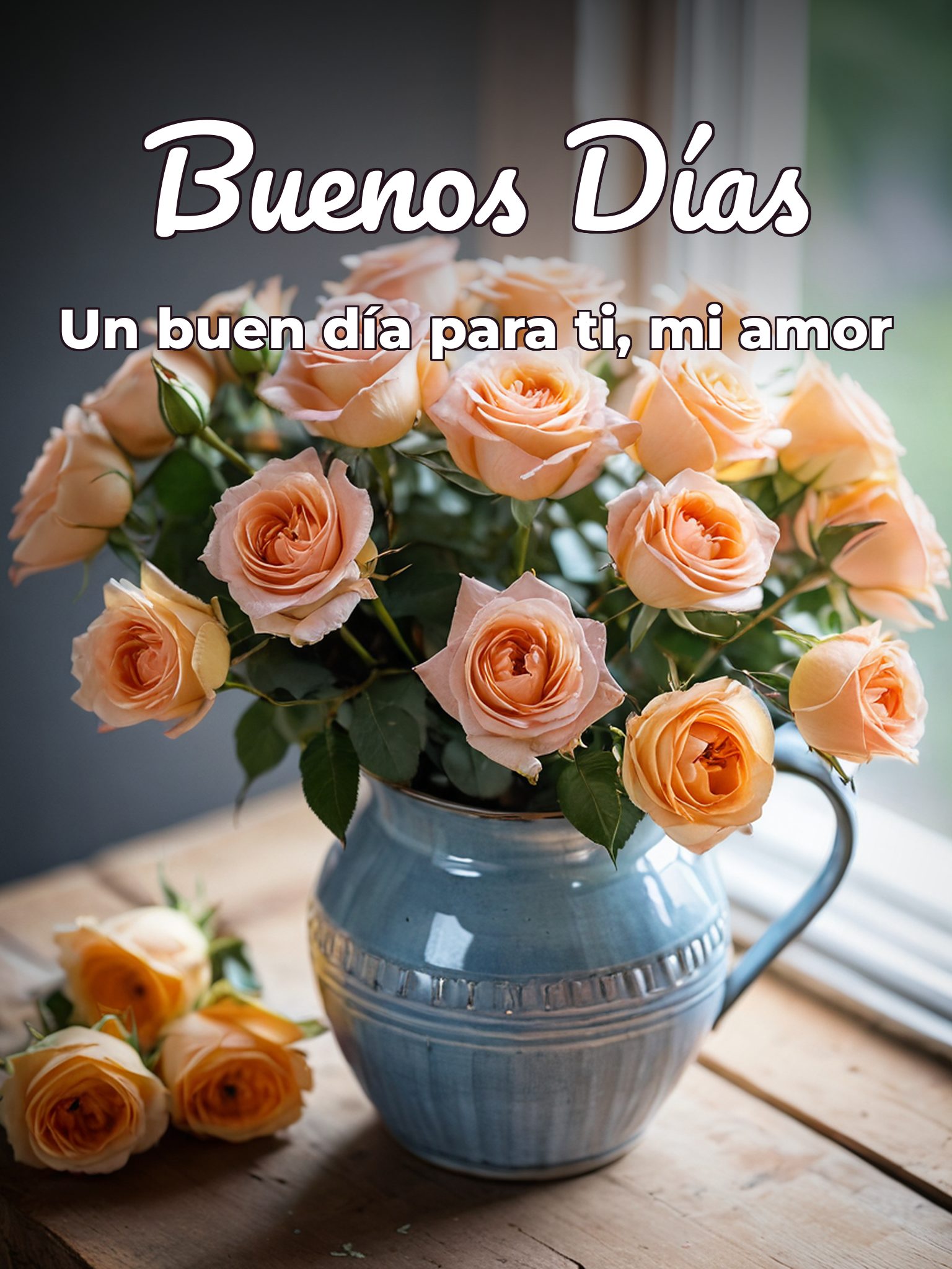 Buenos días de amor para mi novia para celular