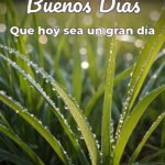 buenos días que hoy sea un gran día
