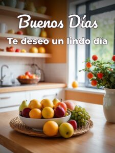 Buenos días hermosa para WhatsApp