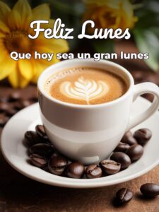 Buenos días lunes con cafe para descargar gratis