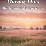 buenos días que tengas un día maravilloso