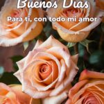 buenos días para ti, con todo mi amor