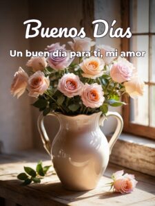 Buenos días mi amor frases cortas para WhatsApp
