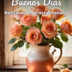 buenos días pensando en ti esta mañana