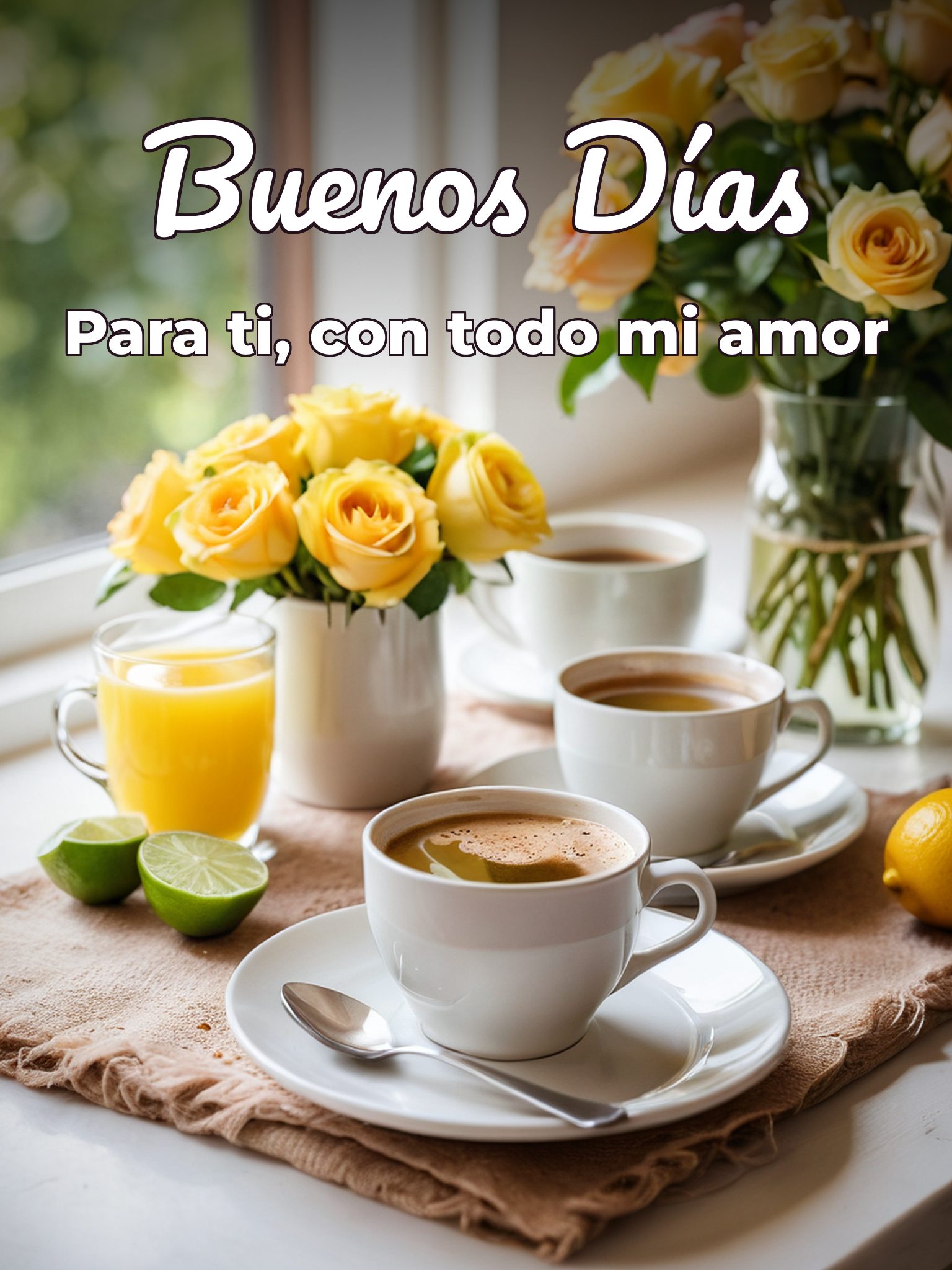 Buenos días mi amor frases para Facebook