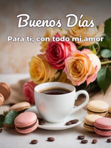 Buenos días mi amor lindo para una amiga