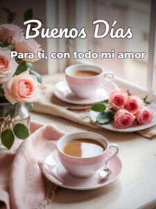 Buenos días mi amore para celular