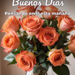 buenos días pensando en ti esta mañana