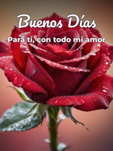 Buenos días mi gran amor para una amiga