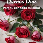 buenos días para ti, con todo mi amor