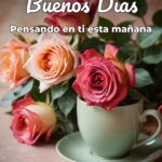 buenos días pensando en ti esta mañana