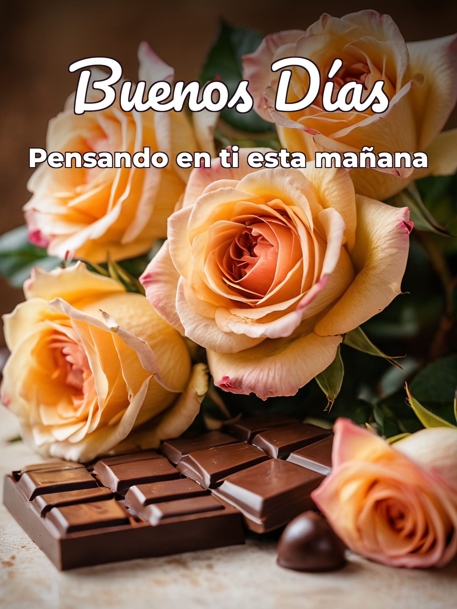 Buenos dias mi novia para una amiga