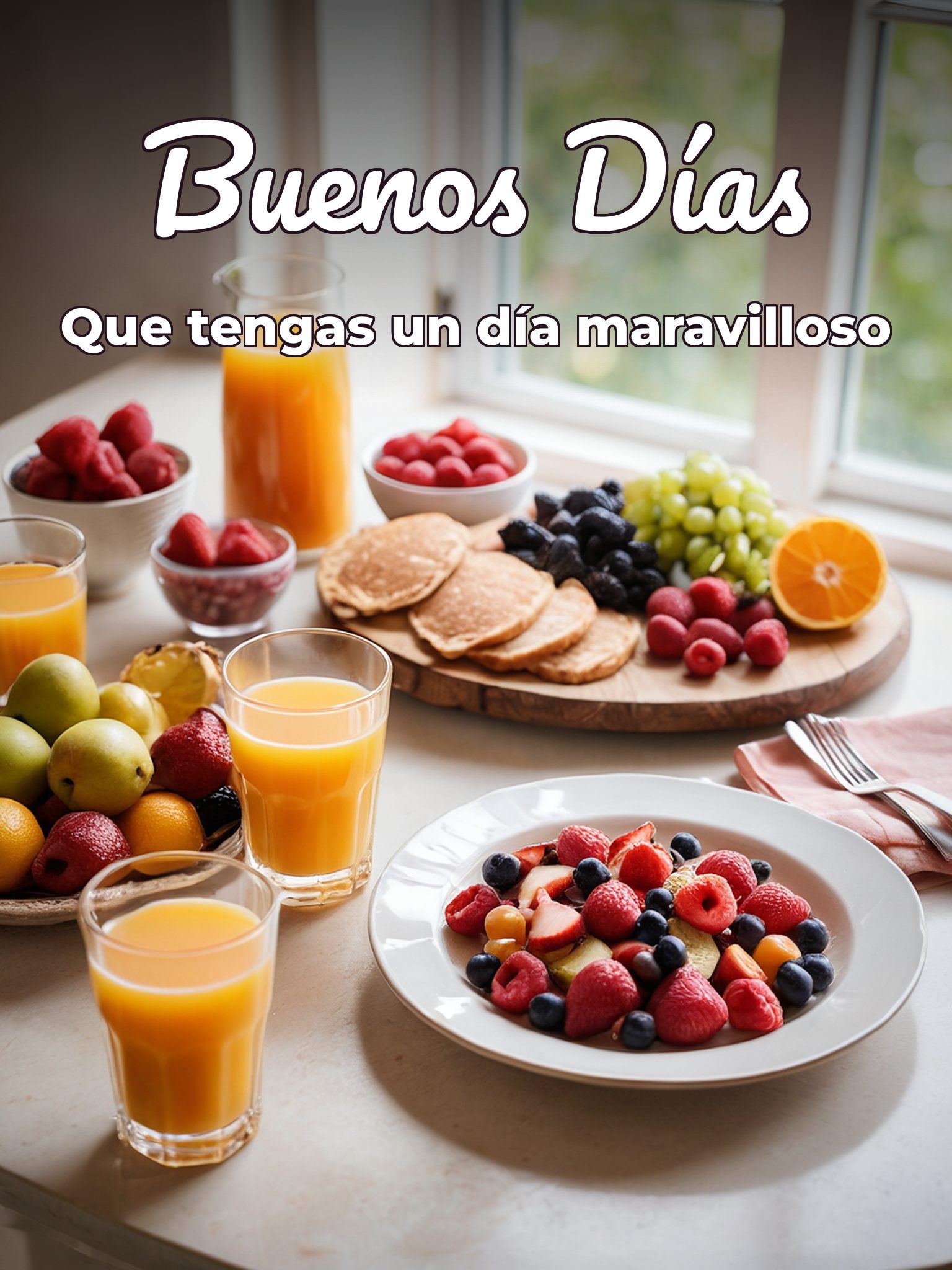 Buenos días para el para Facebook