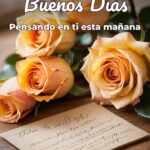 buenos días pensando en ti esta mañana