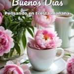 buenos días pensando en ti esta mañana