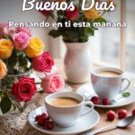 buenos días pensando en ti esta mañana