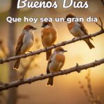 buenos días que hoy sea un gran día
