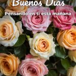 buenos días pensando en ti esta mañana