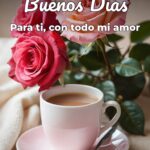 buenos días para ti, con todo mi amor