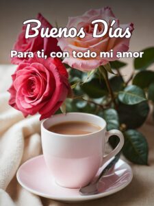 Buenos días para mi novia para Facebook
