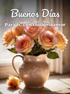 Buenos días para mi novia para una amiga