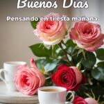 buenos días pensando en ti esta mañana