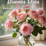 buenos días pensando en ti esta mañana