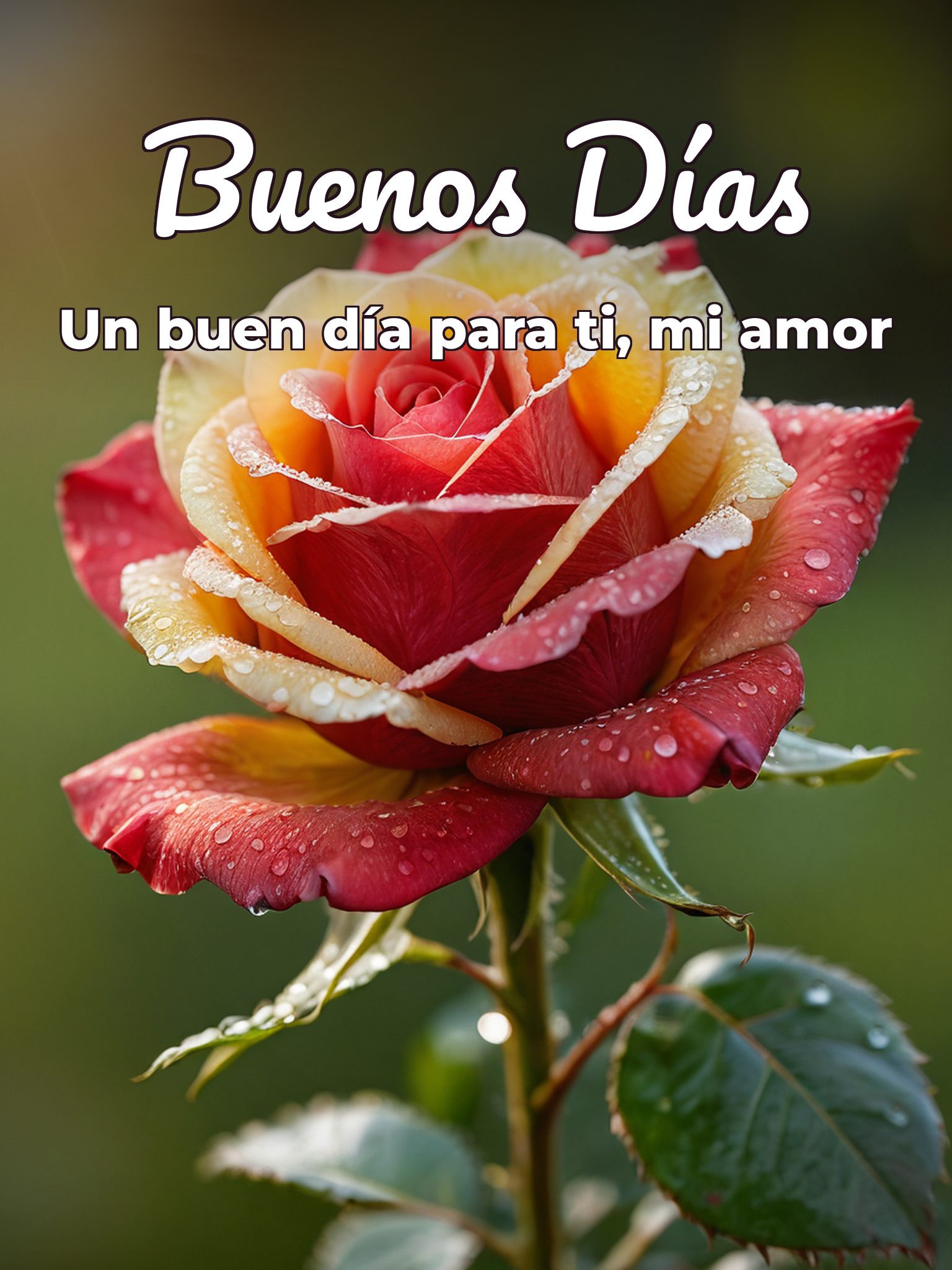Buenos días para tu novio para WhatsApp