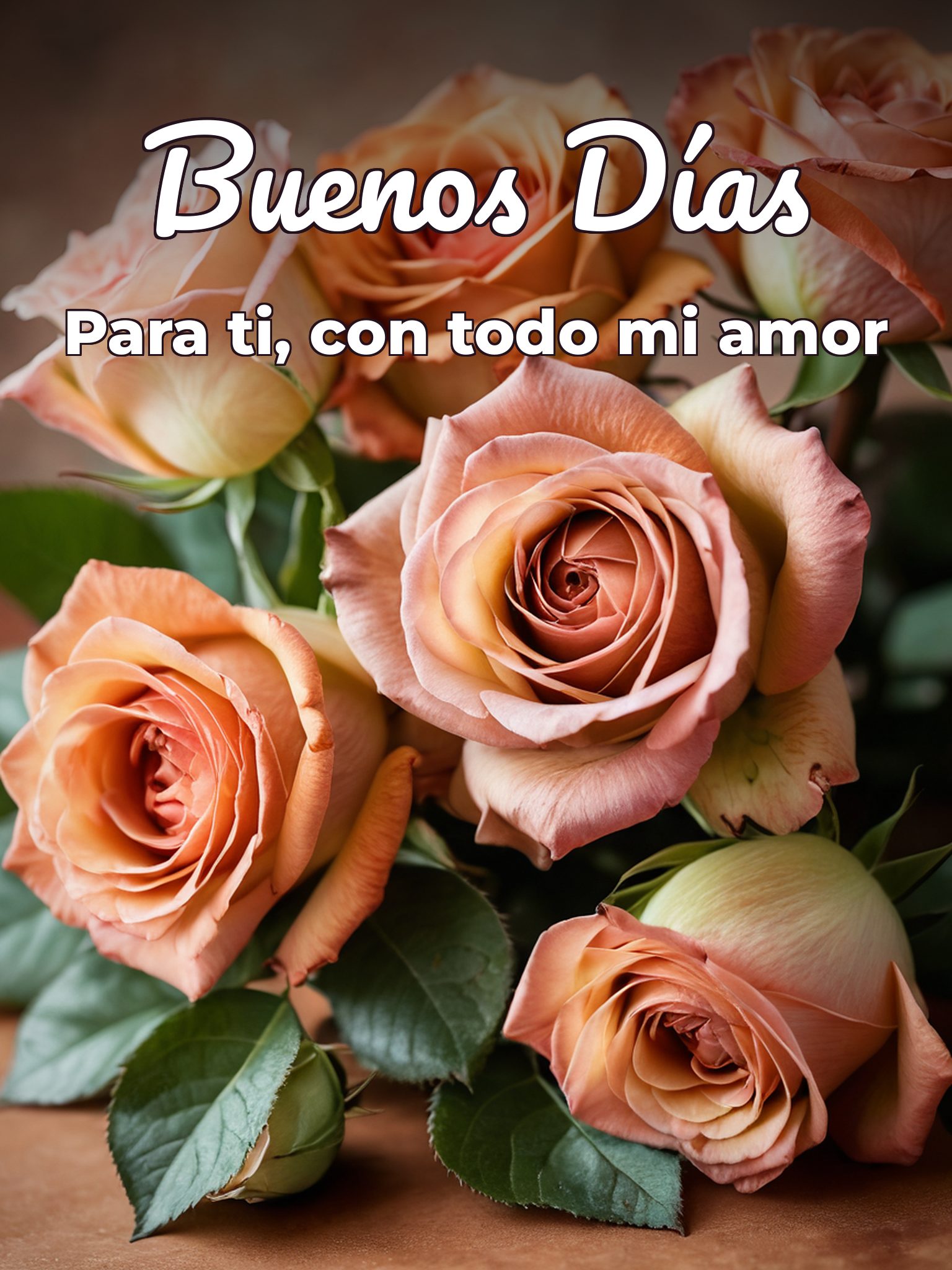 Buenos días para un amor para Facebook